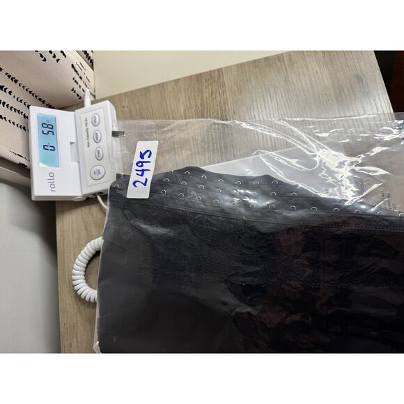 Black Lace Mesh Corset Bustier Top S/M Strapless Gothic Y2K Grunge Edgy Clubwear - Picture 9 of 10